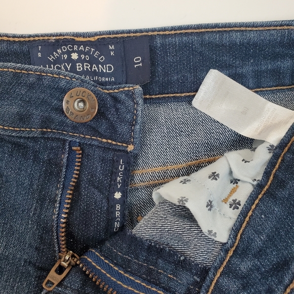 Lucky Brand Riley Short Shorts Size 14 Girls Denim Stretch Raw Hem - Picture 3 of 8